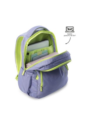 Morral Universitario Porta PC 15.4" Luciano 2.0 Morado Mujer