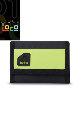 Billetera Para Hombre Contrast Chain Con RFID Blocker Negra Totto