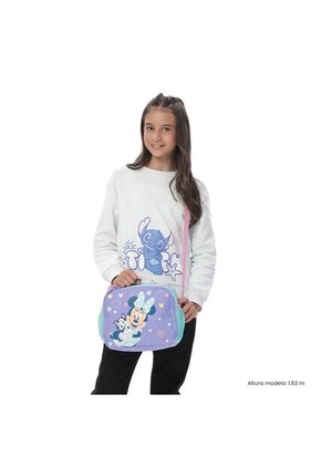 Combo Escolar Morral Minnie Mediano + Lonchera Y Cartuchera
