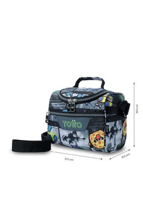 Lonchera Térmica Para Hombre Pizarra Mediano Negra