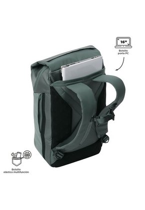 Morral Multifuncional Expandible Dual Verde Porta PC 16”