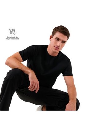 Camiseta Para Hombre Manne Negra