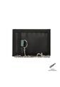 Billetera Contrast Chain Con RFID Blocker Negra/Verde de Totto