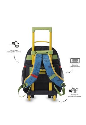 Combo Escolar Morral Con Ruedas Mickey + Lonchera Y Cartuchera