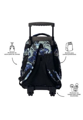 Morral Ruedas Niño Porta PC 15.4" Bomper Renglon Gris