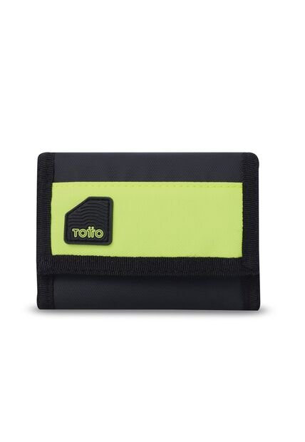 Billetera Para Hombre Contrast Chain Con RFID Blocker Negra