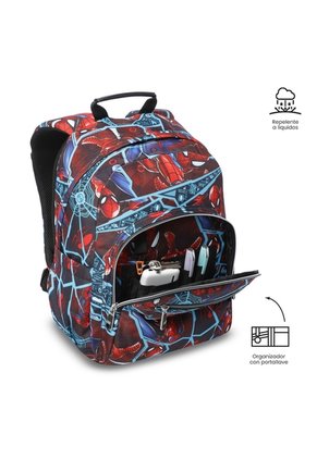 Morral Juvenil Porta PC 13" Gommas Spiderman Rojo
