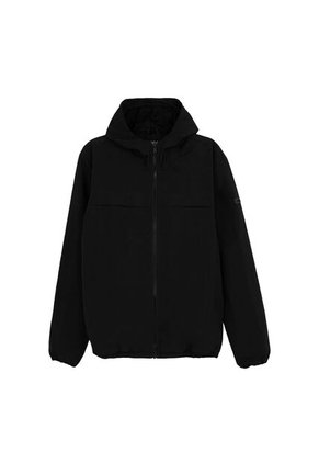 Chaqueta Rompevientos Para Hombre Ice Solid Negra