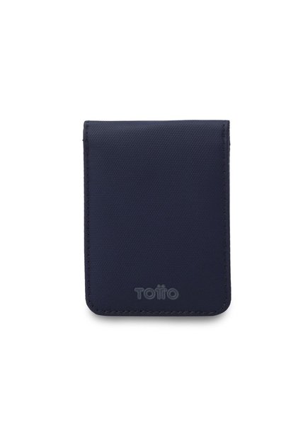 Billetera Hombre Wood Pequeña Con RFID Blocker Azul