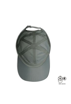 Gorra Beisbolera Bakir Con Filtro UV Gris