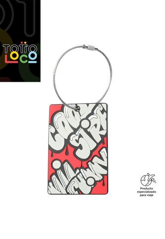 Etiqueta Identificador Para Maleta De Viaje Travel Tag Roja Totto