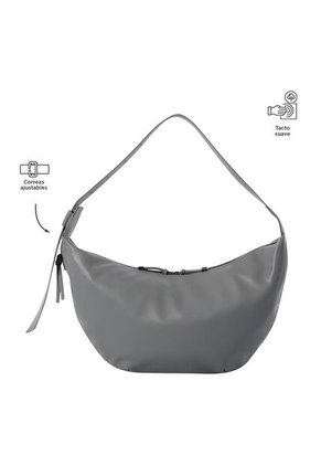 Bolso Para Mujer Toscana Crossbody Mediano Gris