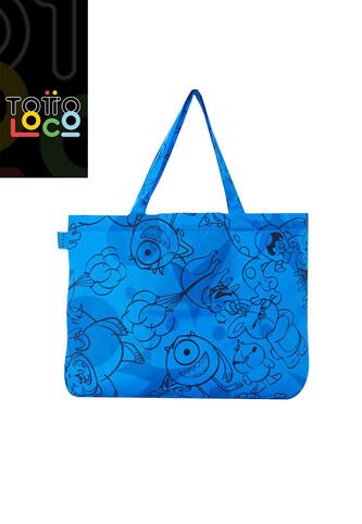Shopping Bag Plegable Hello Pixar Azul Totto