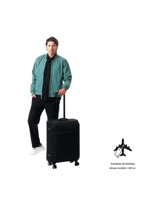 Maleta De 23 Kg 360 Canvas Mediana Negra