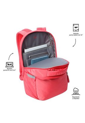 Morral Universitario Porta PC 15.4" Indo Rojo Mujer