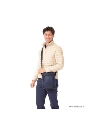 Bolso Para Hombre Bayonne Tipo Crossbody Pequeño Azul