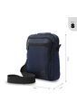 Bolso Para Hombre Bayonne Tipo Crossbody Pequeño Azul de Totto