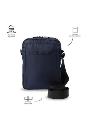 Bolso Para Hombre Bayonne Tipo Crossbody Pequeño Azul