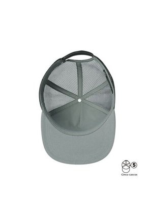 Gorra Plana Canvas Color Gris