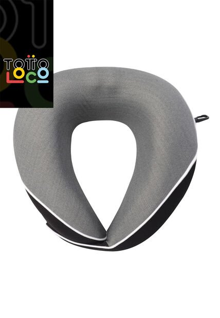 Almohada De Viaje Memory Foam Plane Negra