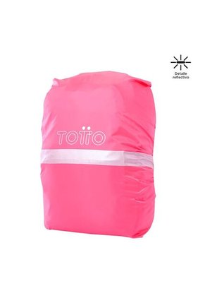 Forro Impermeable Rain Cover Plegable Para Maleta Rosado