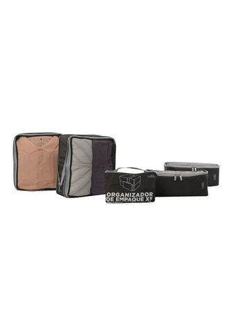Organizador De Viaje Packing Cube X 5 Negro Totto