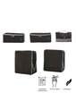 Organizador De Viaje Packing Cube X 5 Negro de Totto