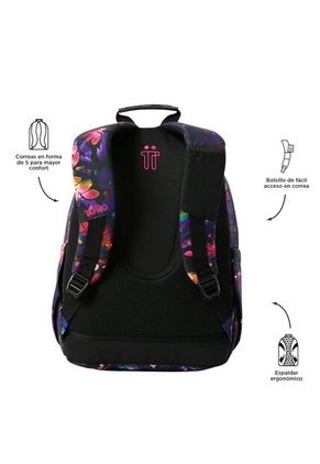 Morral Juvenil Porta PC 14" Acuarela Morado