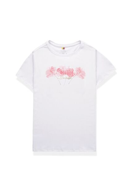 Camiseta Para Mujer Luxxel Blanca