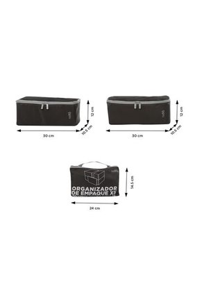Organizador De Viaje Packing Cube X 5 Negro