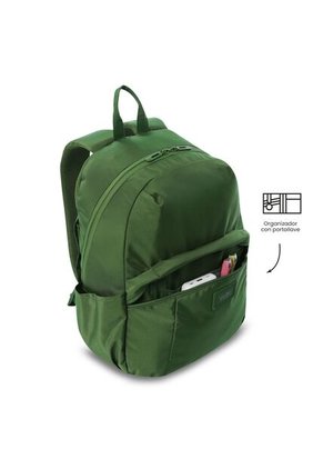 Morral Universitario Porta PC 14" Trik Verde Hombre