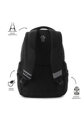 Morral Universitario Porta PC 13" Eufrates Negro Unisex