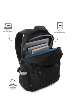 Morral Universitario Porta PC 13" Eufrates Negro Unisex