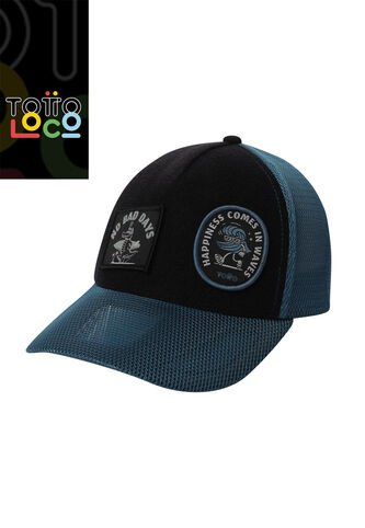 Gorra Camionera Mesh Color Azul Totto