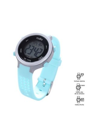 Reloj Digital Bubble Mujer Azul