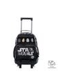 Maleta Para Niño Con Ruedas Star Wars Jedi Mediano Negro de Totto