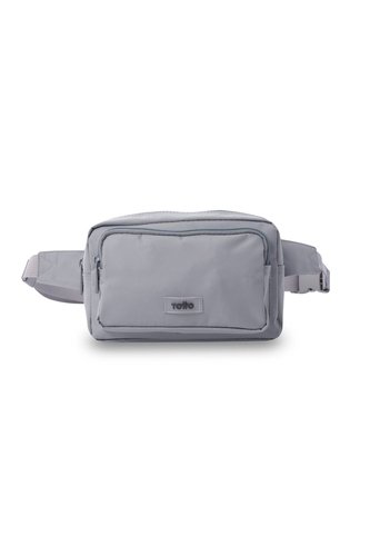 Riñonera Unisex Durantty Mediana Color Gris Totto