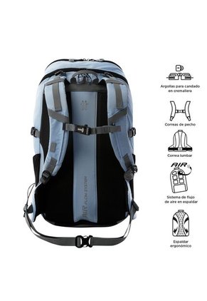 Morral Outdoor Summit 35 Azul Con Sistema De Pedernal