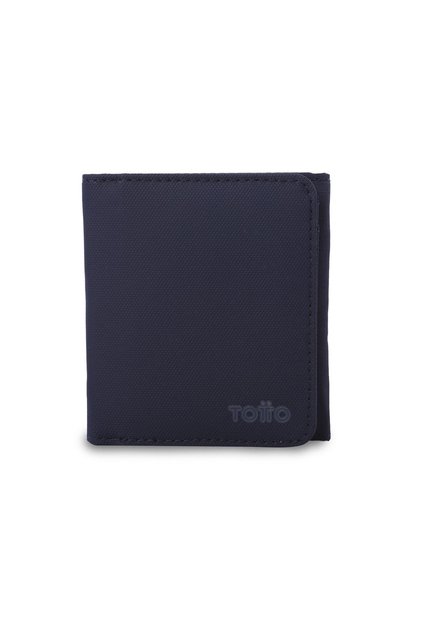 Billetera Hombre Wood 2 Grande Con RFID Blocker Azul