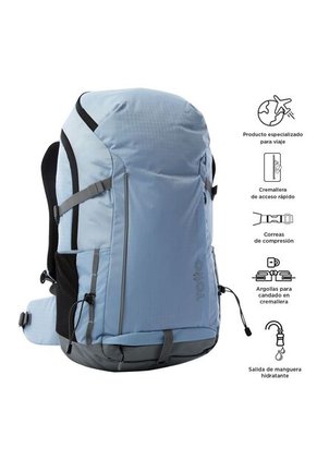 Morral Outdoor Summit 35 Azul Con Sistema De Pedernal