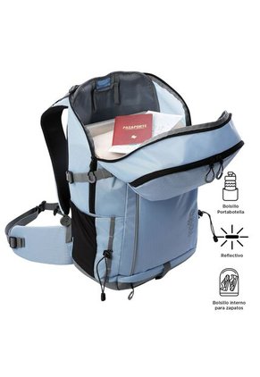 Morral Outdoor Summit 35 Azul Con Sistema De Pedernal