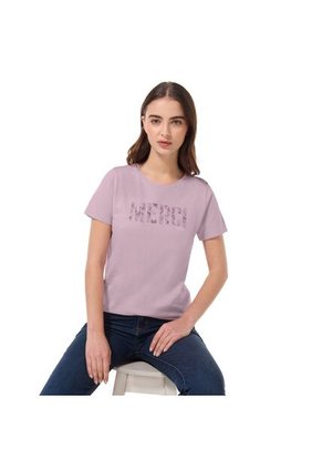 Camiseta Estampada Para Mujer Dusti Rosada