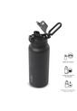 Termo Para Agua Con Tapa Intercambiable Flux 1000 Ml Negro de Totto