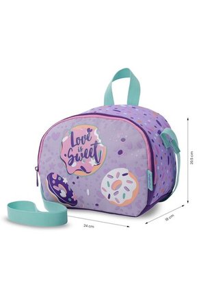 Combo Escolar Morral Sweet Purple + Lonchera Y Cartuchera