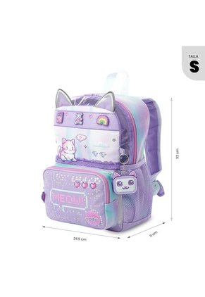 Morral Para Niña Andy Cat Pequeño Morado