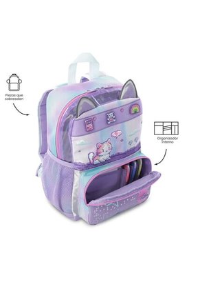 Morral Para Niña Andy Cat Pequeño Morado