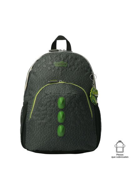 Morral Para Niño Dinoland Mediano Gris