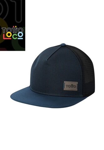 Gorra Plana Canvas Color Azul Totto