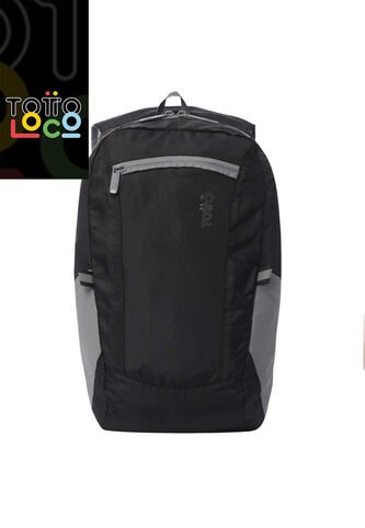 Morral Plegable Ligero Troker Mediano Negro Totto