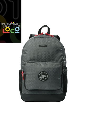 Morral Para Hombre Spider Black Mediano Negro Totto